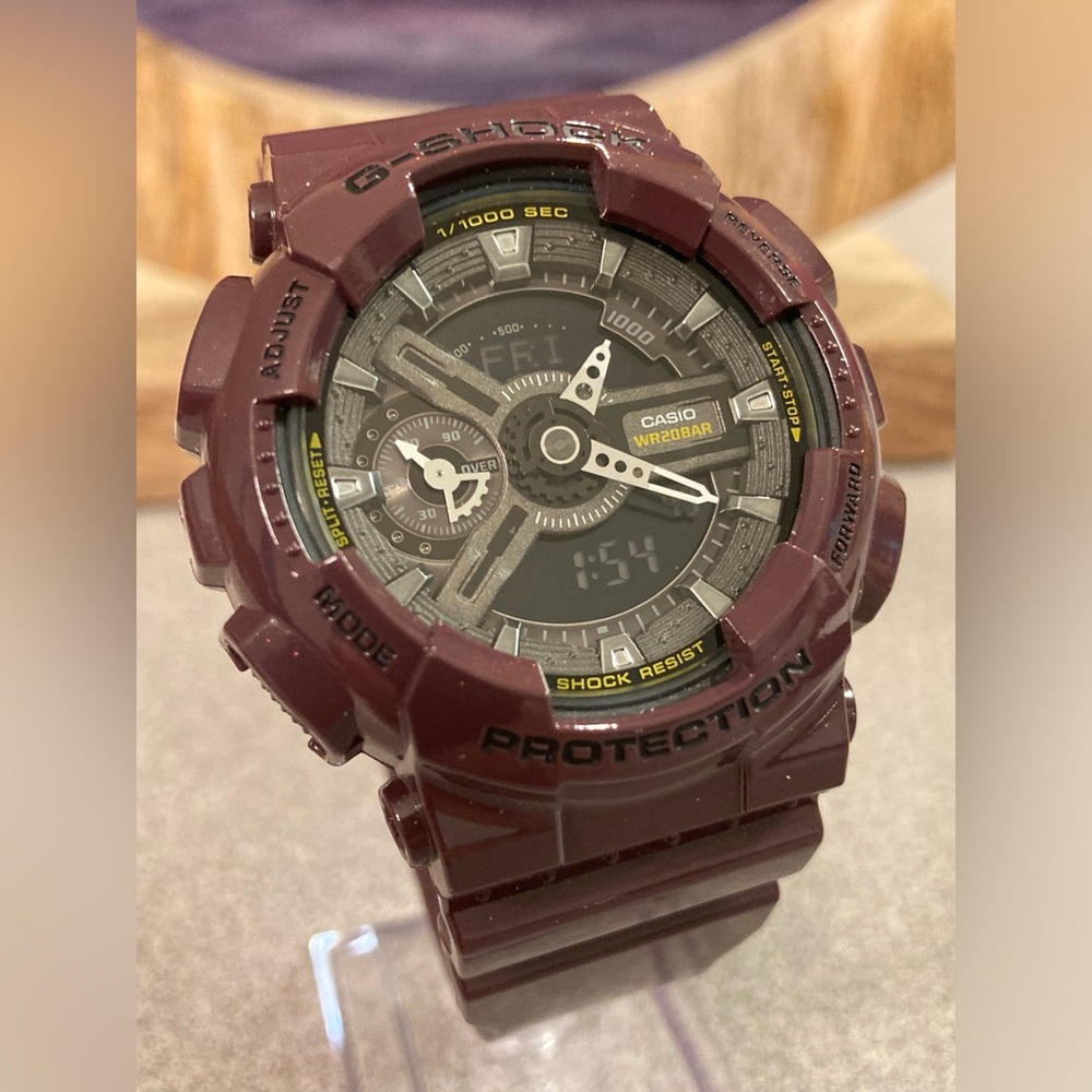 Rare Casio Gshock, GMA-S110MC, purple, black, gray, light works, new battery